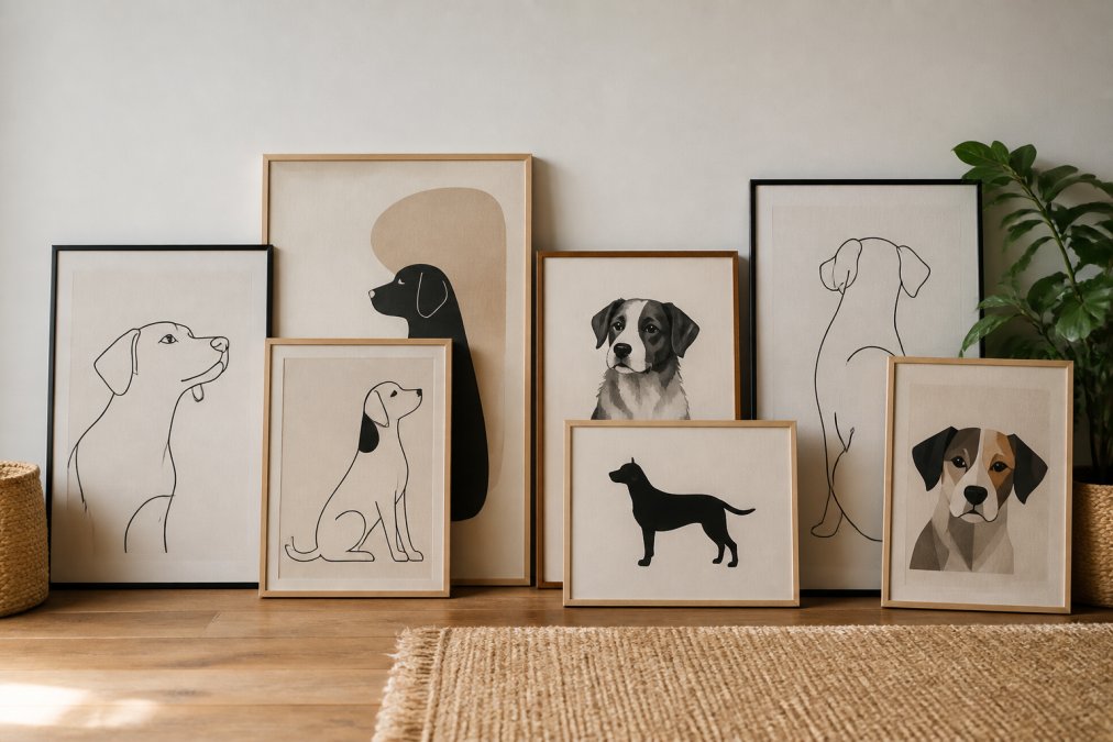 Minimalist Dog Art for Walls: 7 Styles to Elevate Your Home